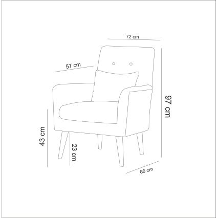 Fauteuil NIMO grijs