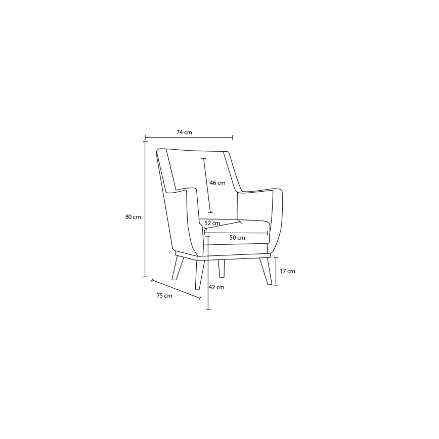 Fauteuil NUPI, grijs