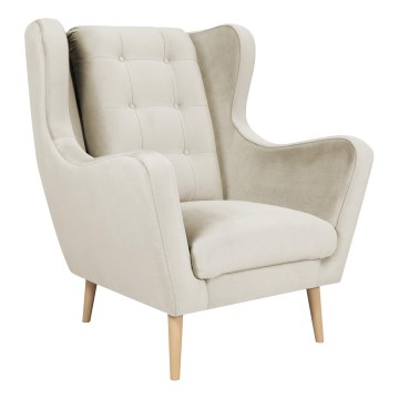 Fauteuil OMI XXL crèmekleurig