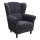 Fauteuil oorstoel GALA antraciet