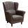 Fauteuil oorstoel GALA donkerbruin