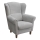 Fauteuil oorstoel GALA grijs