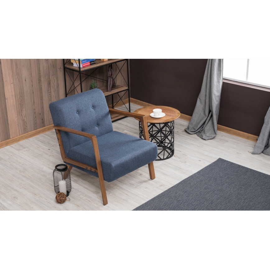 Fauteuil PUKI blauw