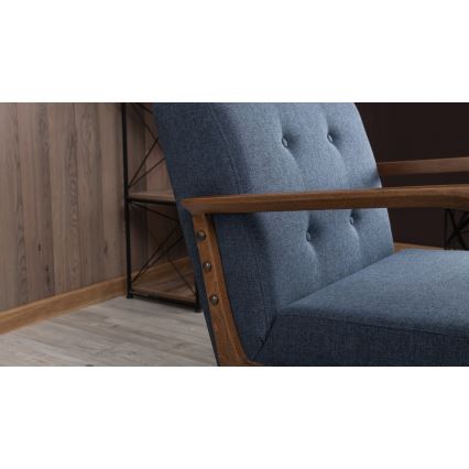 Fauteuil PUKI blauw