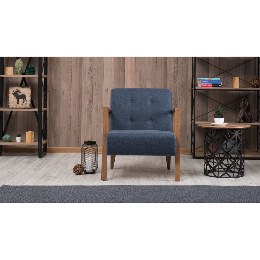 Fauteuil PUKI blauw