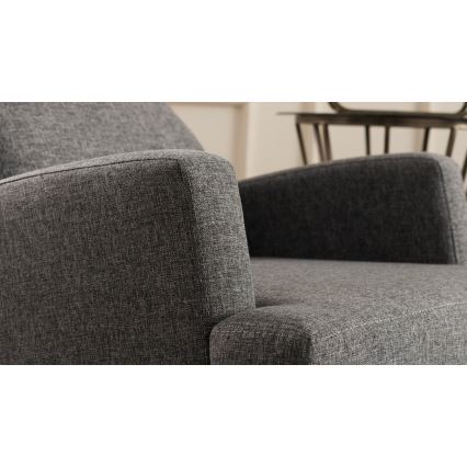 Fauteuil PULA donkergrijs