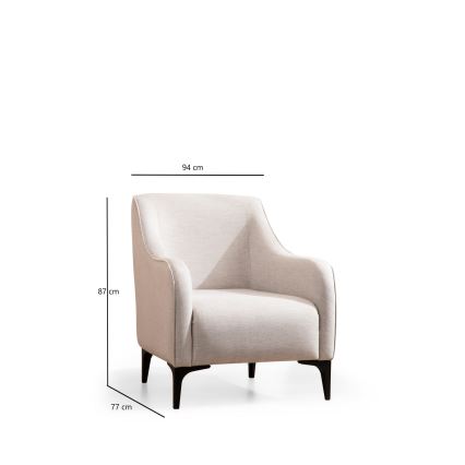 Fauteuil ROCO beige