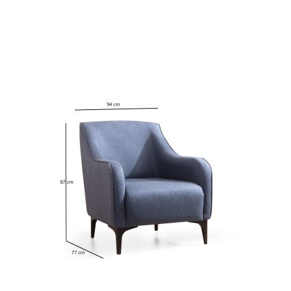 Fauteuil ROCO blauw