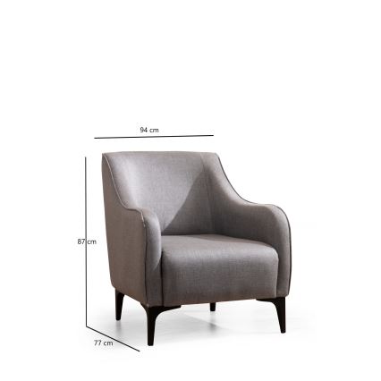 Fauteuil ROCO, grijs