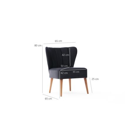 Fauteuil SELI antraciet