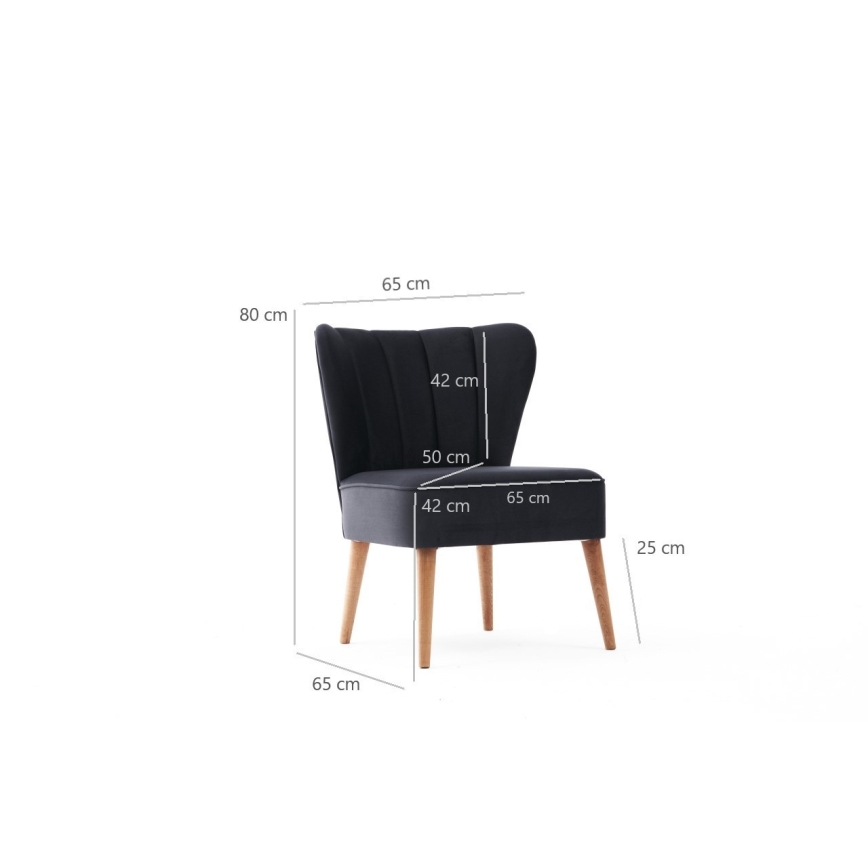 Fauteuil SELI antraciet
