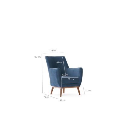 Fauteuil SIRO blauw