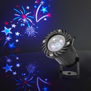 Feestelijke LED projector voor buiten 5W/230V IP44