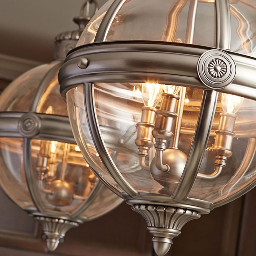 Feiss - Hanglamp aan een ketting ADAMS 3xE14/60W/230V brons