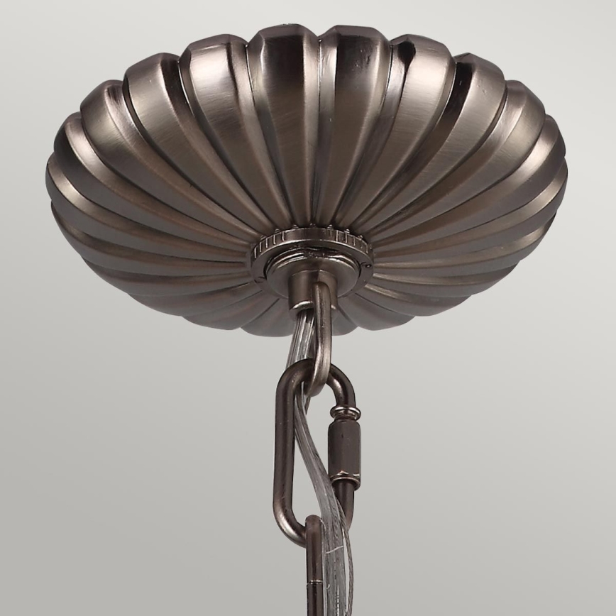 Feiss - Hanglamp aan een ketting ADAMS 3xE14/60W/230V brons