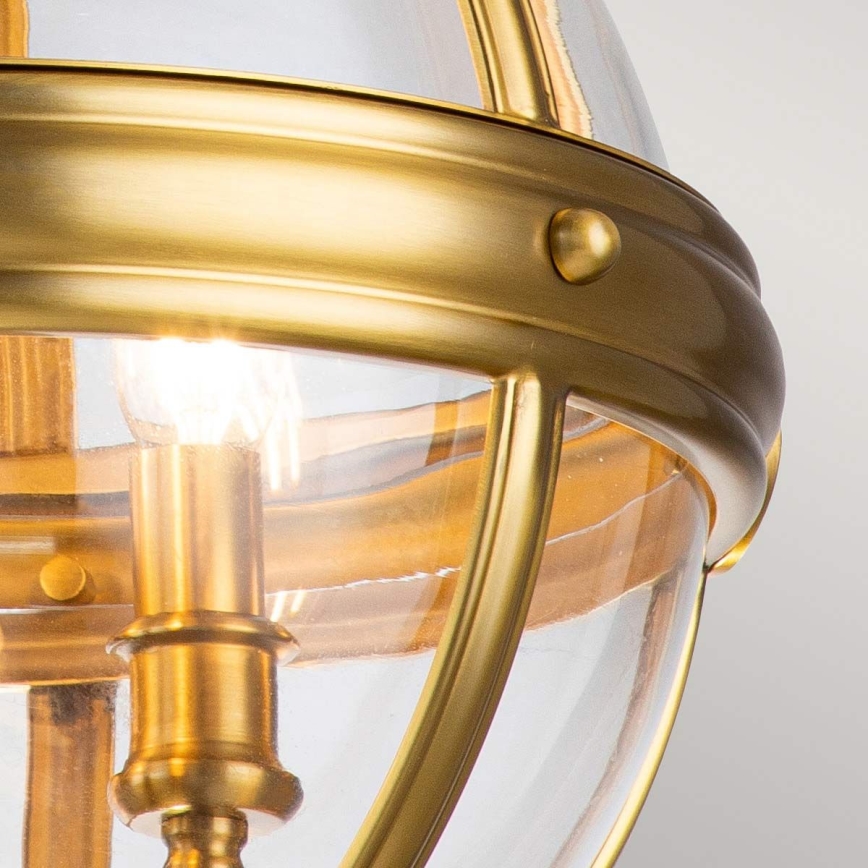 Feiss - Hanglamp aan een ketting ADAMS 3xE14/60W/230V goud