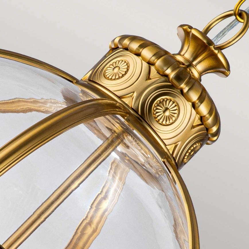 Feiss - Hanglamp aan een ketting ADAMS 4xE14/60W/230V goud