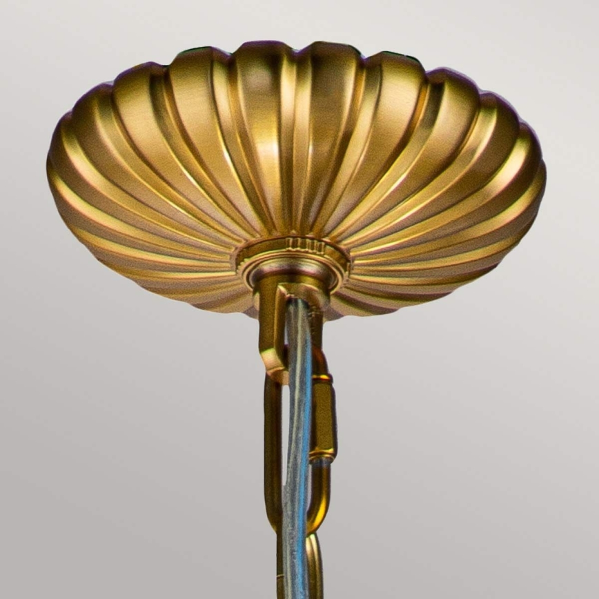 Feiss - Hanglamp aan een ketting ADAMS 4xE14/60W/230V goud