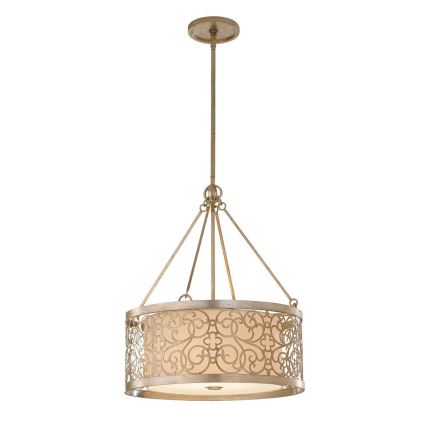 Feiss - Kroonluchter met staaf ARABESQUE 4xE27/60W/230V goud
