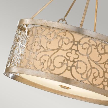 Feiss - Kroonluchter met staaf ARABESQUE 4xE27/60W/230V goud