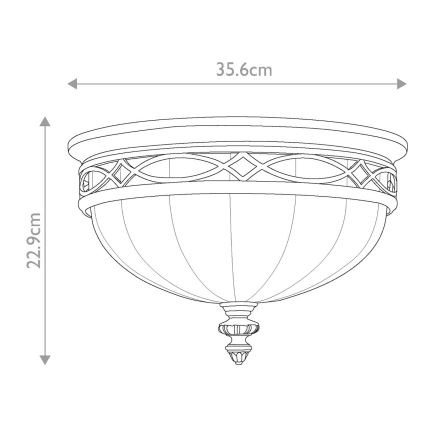Feiss - Plafondlamp DRAWING ROOM 3xE27/60W/230V