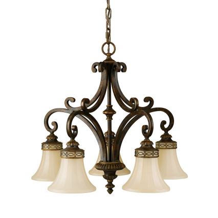 Feiss - Hanglamp aan een ketting DRAWING ROOM 5xE27/60W/230V