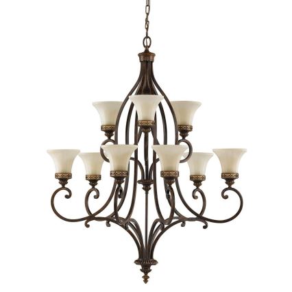 Feiss - Hanglamp aan een ketting DRAWING ROOM 9xE27/60W/230V