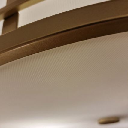 Feiss - Kroonluchter met stang FUSION 3xE27/40W/230V, goudkleurig