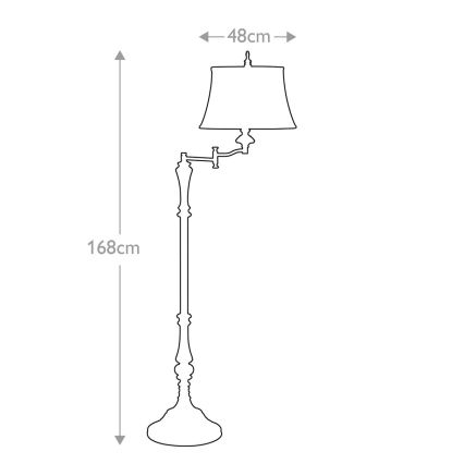 Feiss - Staande Lamp GIBSON 1xE27/60W/230V