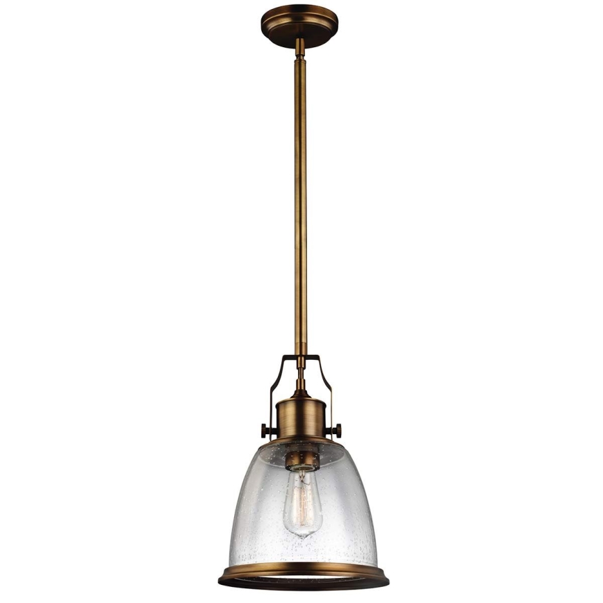 Feiss - Hanglamp met vaste pendel HOBSON 1xE27/60W/230V brons