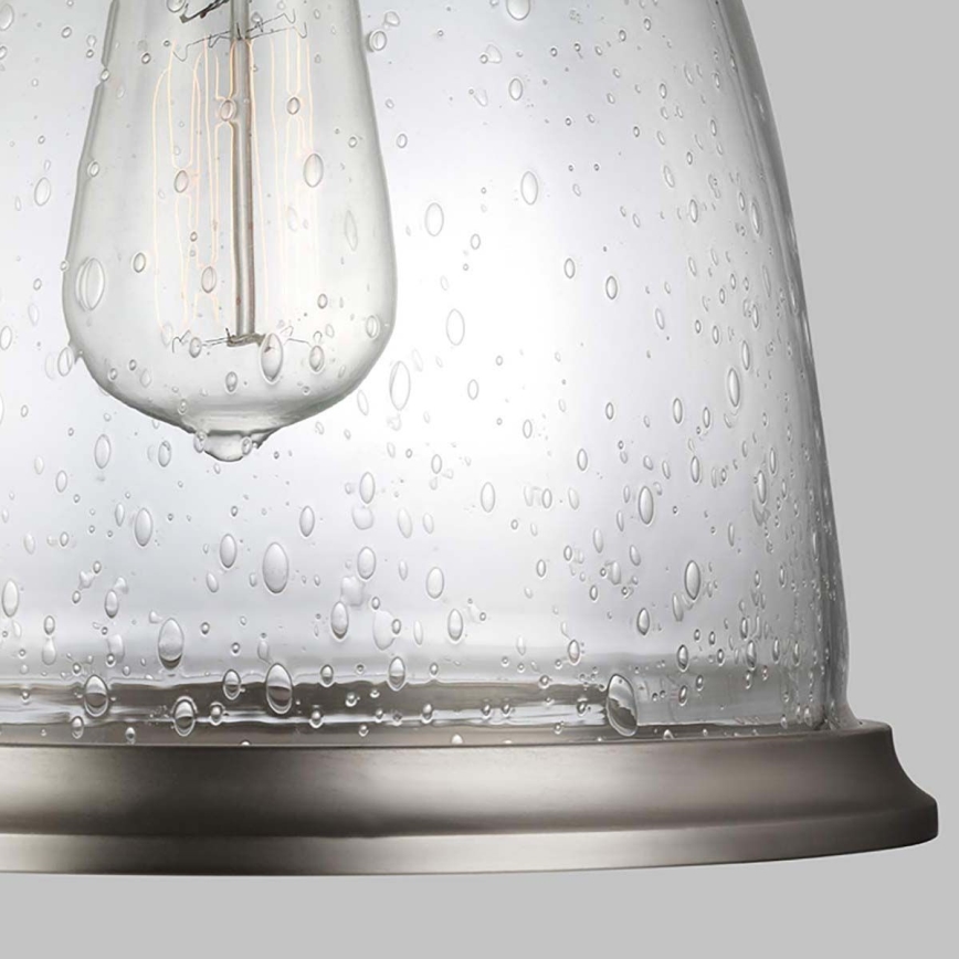 Feiss - Hanglamp met vaste pendel HOBSON 1xE27/60W/230V zilver