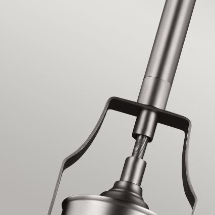 Feiss - Hanglamp met vaste pendel HOBSON 1xE27/60W/230V zilver