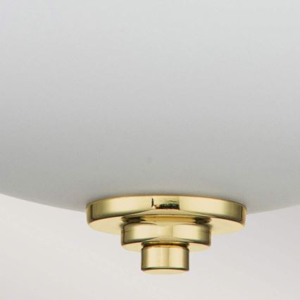 Feiss - Plafondlamp voor badkamer MALIBU 2xE27/60W/230V IP44 goudkleurig
