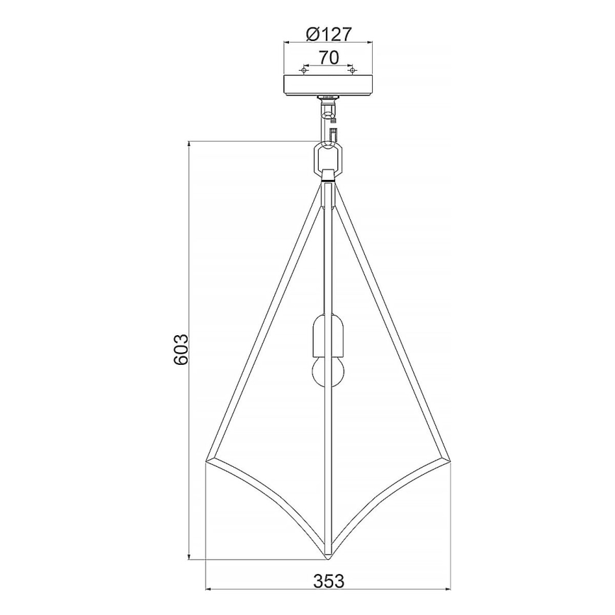Feiss - Hanglamp aan een ketting NICO 1xE27/60W/230V