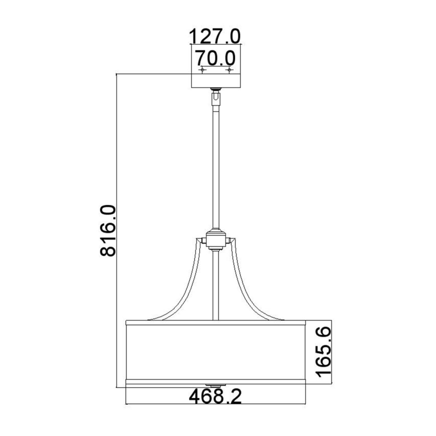 Feiss - Hanglamp met vaste pendel PROSPECT PARK 4xE27/60W/230V