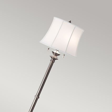 Feiss - Staande Lamp STATEROOM 2xE27/60W/230V zilver