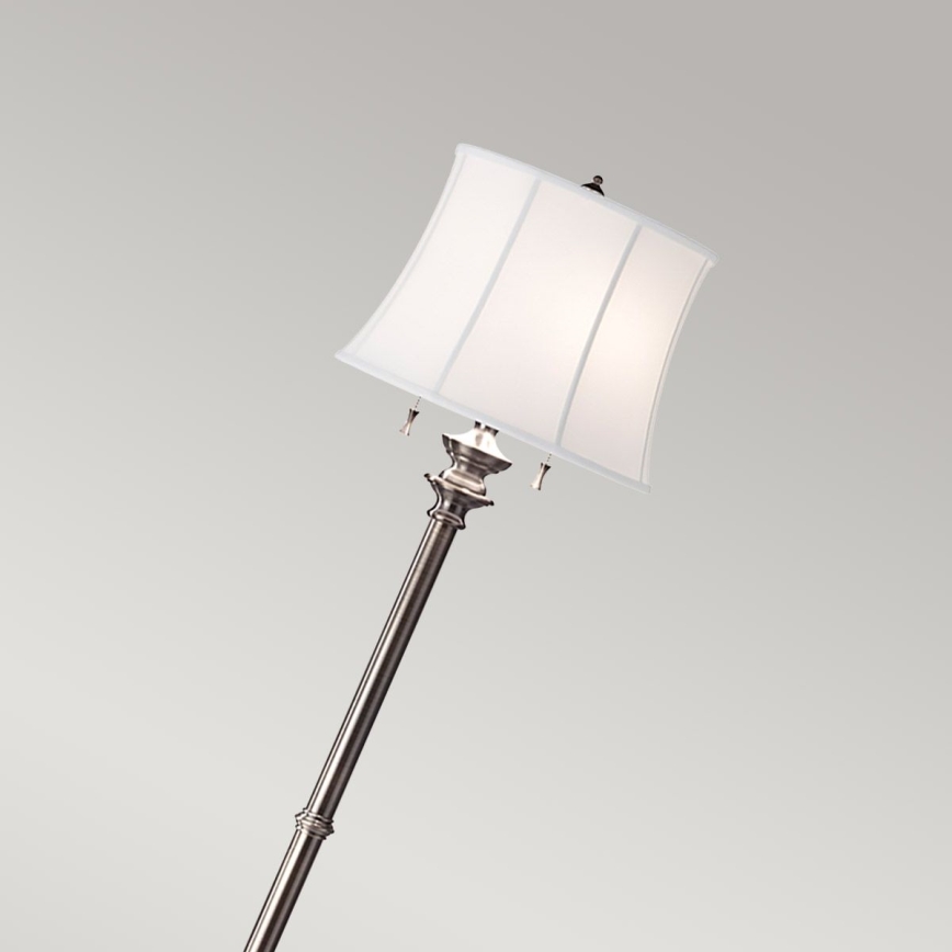 Feiss - Staande Lamp STATEROOM 2xE27/60W/230V zilver