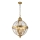 Feiss - Hanglamp aan een ketting ADAMS 4xE14/60W/230V goud