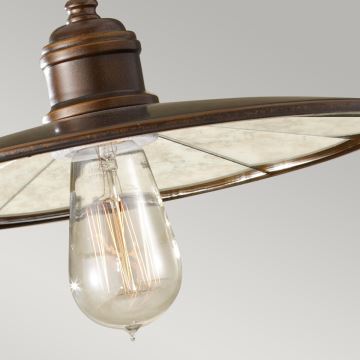 Feiss - Hanglamp aan een koord URBAN RENEWAL 1xE27/60W/230V brons