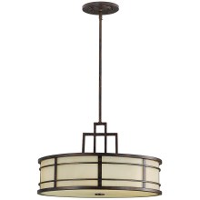 Feiss - Hanglamp aan een paal FUSION 3xE27/60W/230V