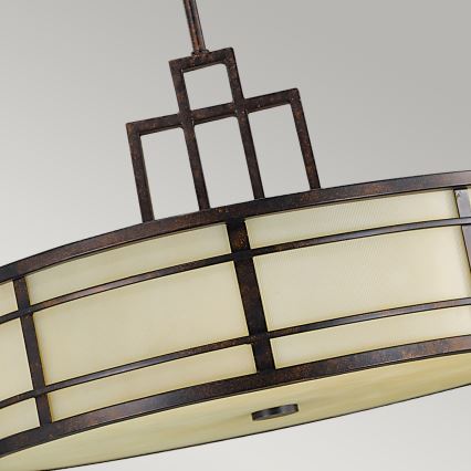 Feiss - Hanglamp aan een paal FUSION 3xE27/60W/230V