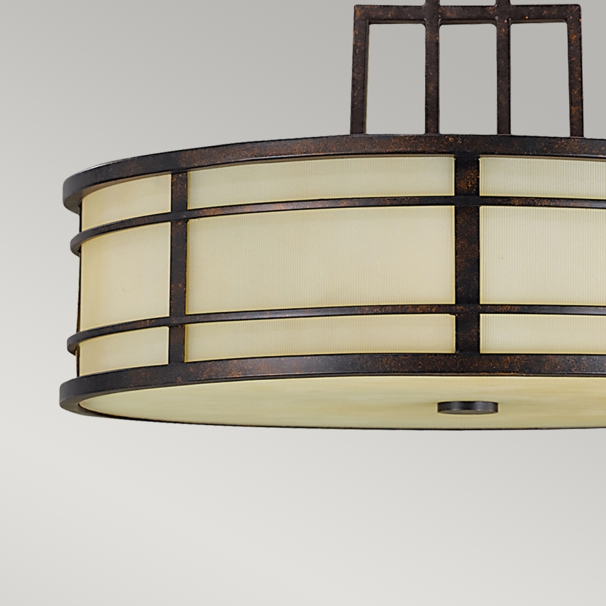 Feiss - Hanglamp aan een paal FUSION 3xE27/60W/230V