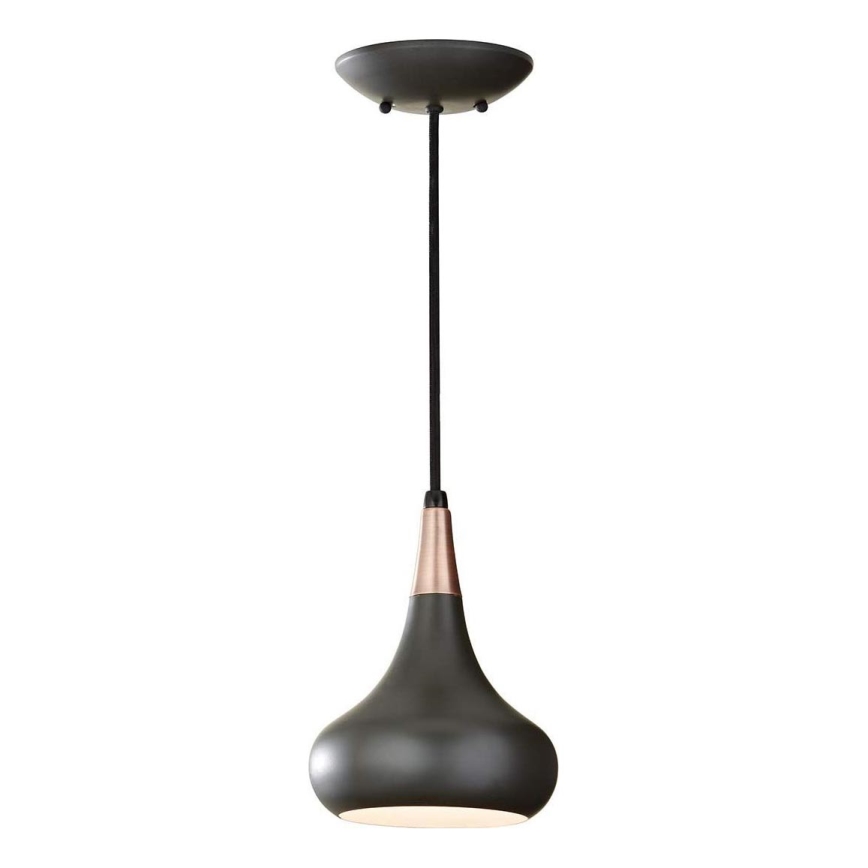 Feiss - Hanglamp met kabel BESO 1xE27/60W/230V Ø 17,9 cm zwart/koper