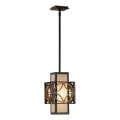 Feiss - Hanglamp met stang REMY 1xE27/60W/230V zwart/goud