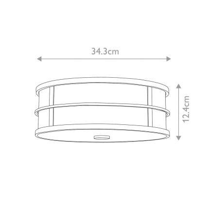 Feiss - Plafondlamp FUSION 3xE27/60W/230V