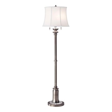 Feiss - Staande Lamp STATEROOM 2xE27/60W/230V zilver