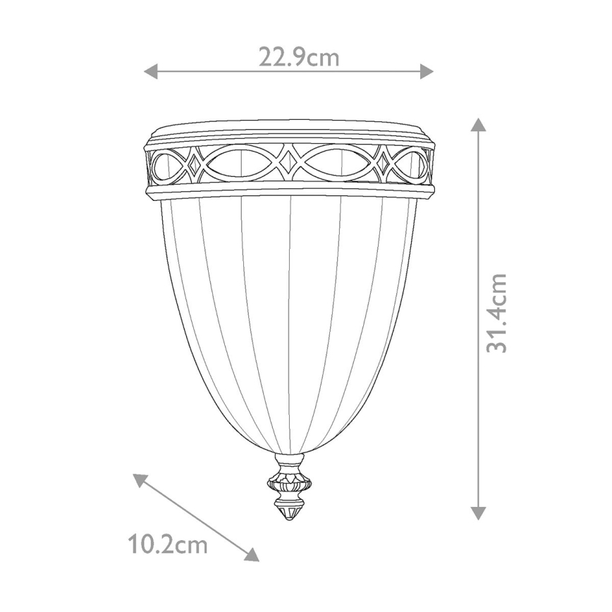 Feiss - Wandlamp DRAWING ROOM 1xE27/60W/230V brons