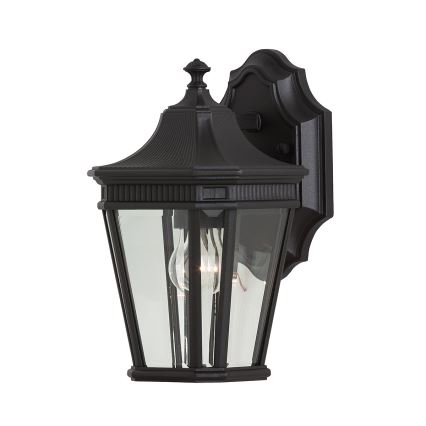 Feiss - Wandlamp voor buiten COTSWOLD LANE 1xE27/100W/230V IP44 zwart