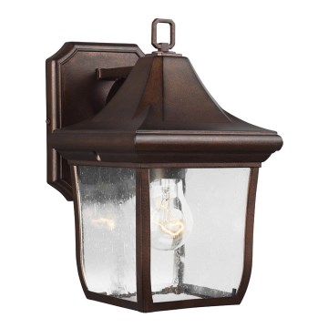 Feiss - Wandlamp voor buiten OAKMONT 1xE27/60W/230V IP44 brons