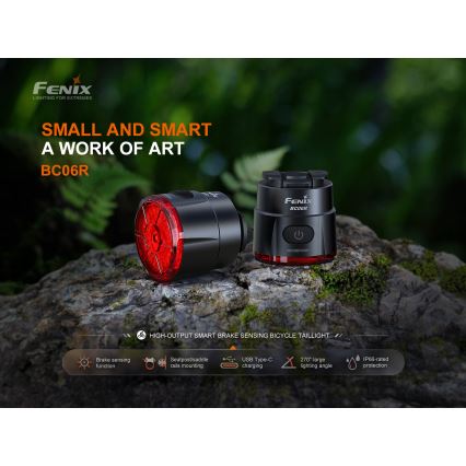 Fenix BC06R - LED Dimbare oplaadbare fietslamp LED/USB IP66 90 lm 24,5 h